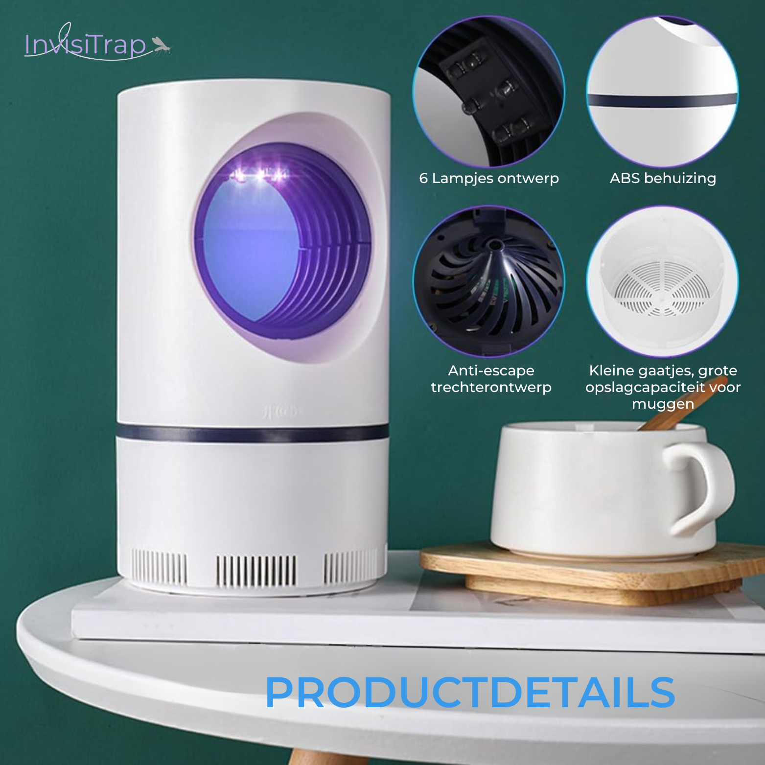 InvisiTrap Muggenlamp met UV