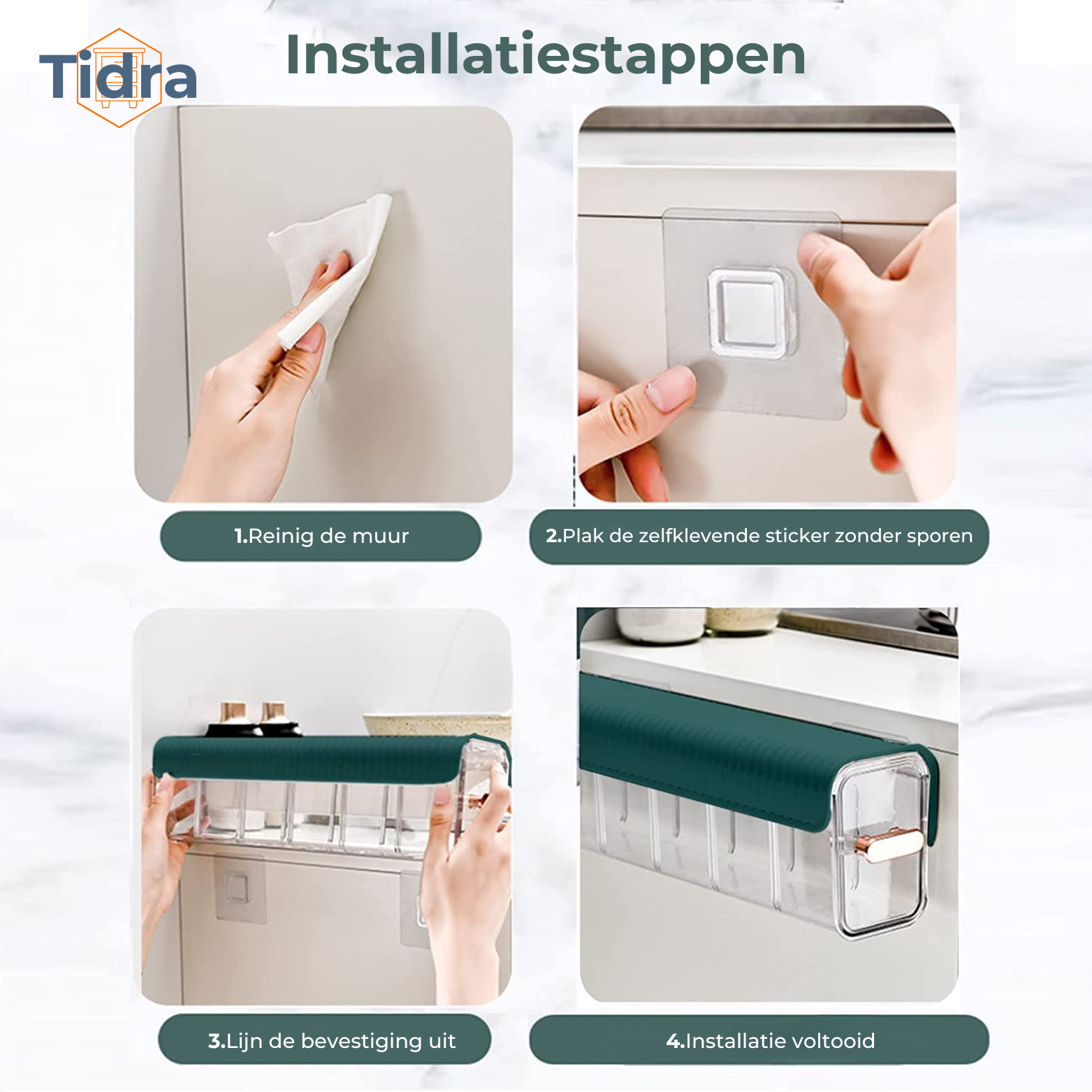 Tidra Kast Organizer – 6-Vaks Opbergvak