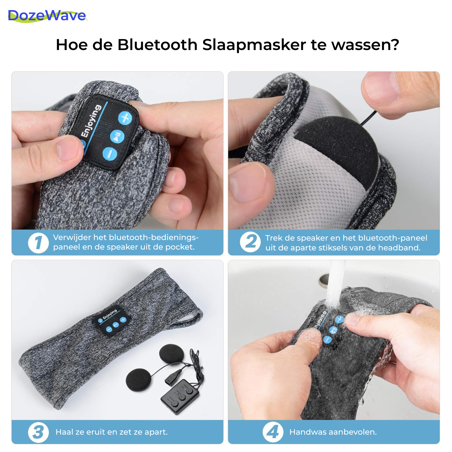 DozeWave Bluetooth Slaapmasker