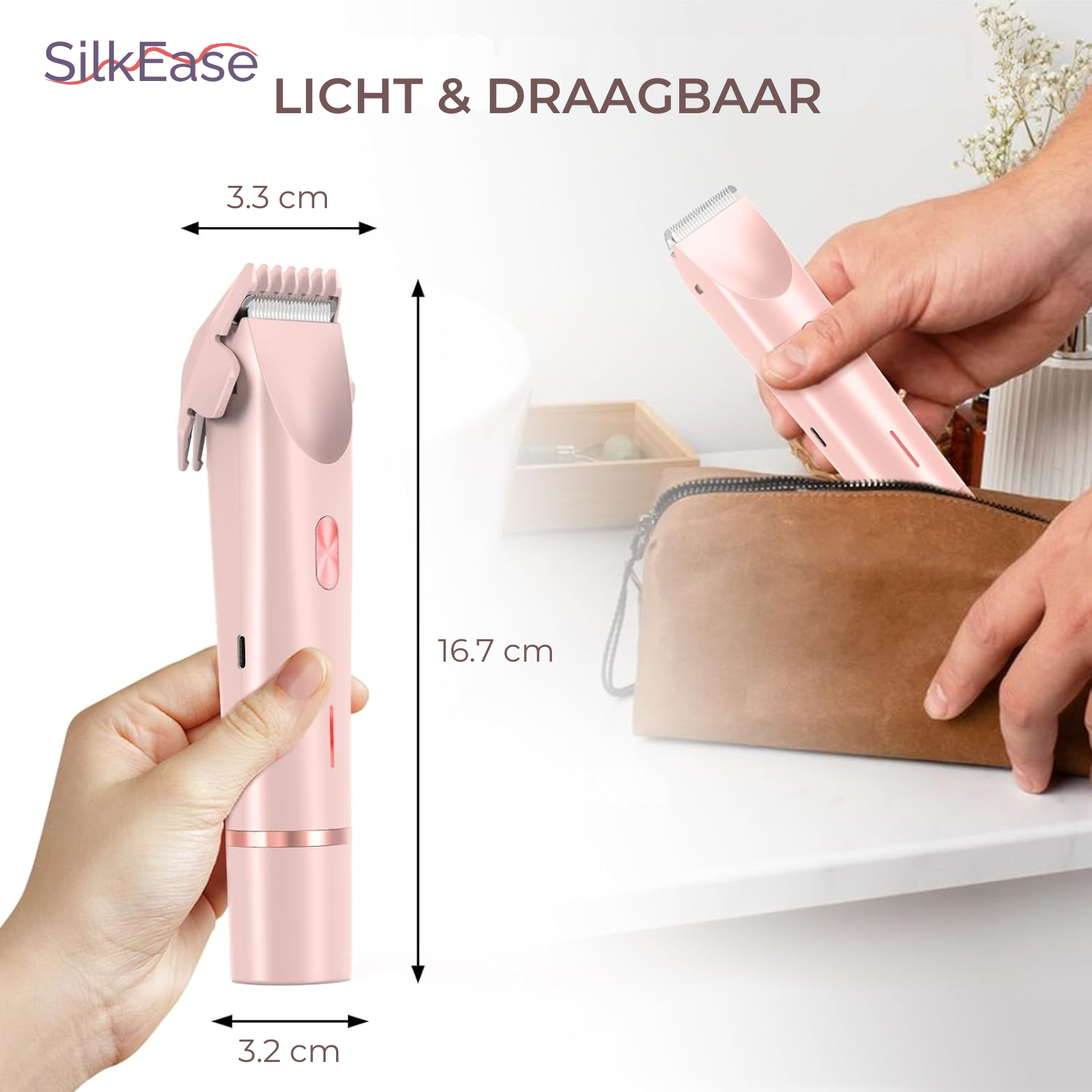 SilkEase 2-in-1 Ladyshave – Gezicht, Bikinilijn & Lichaam