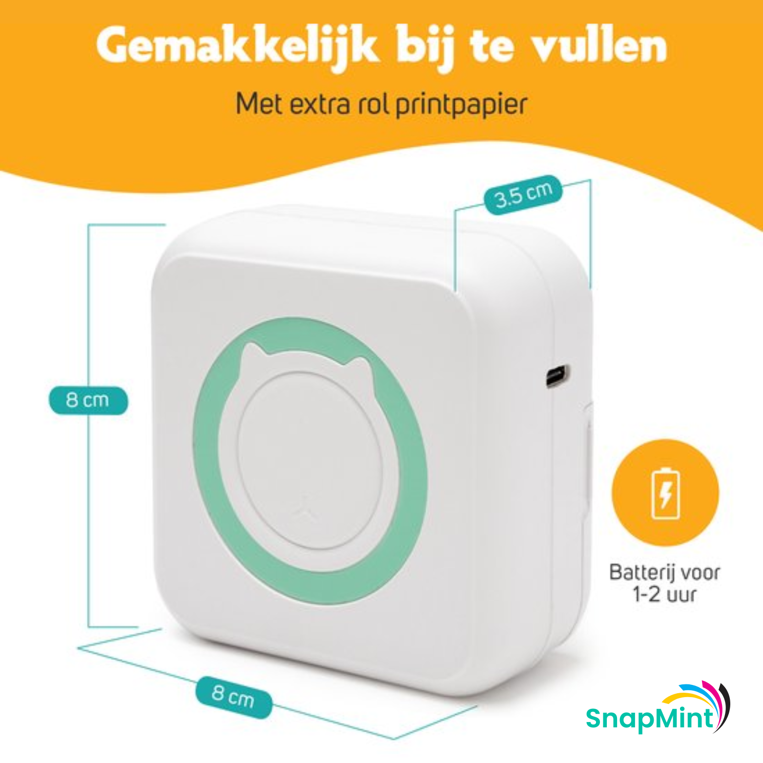 SnapMint Fotoprinter voor Smartphones