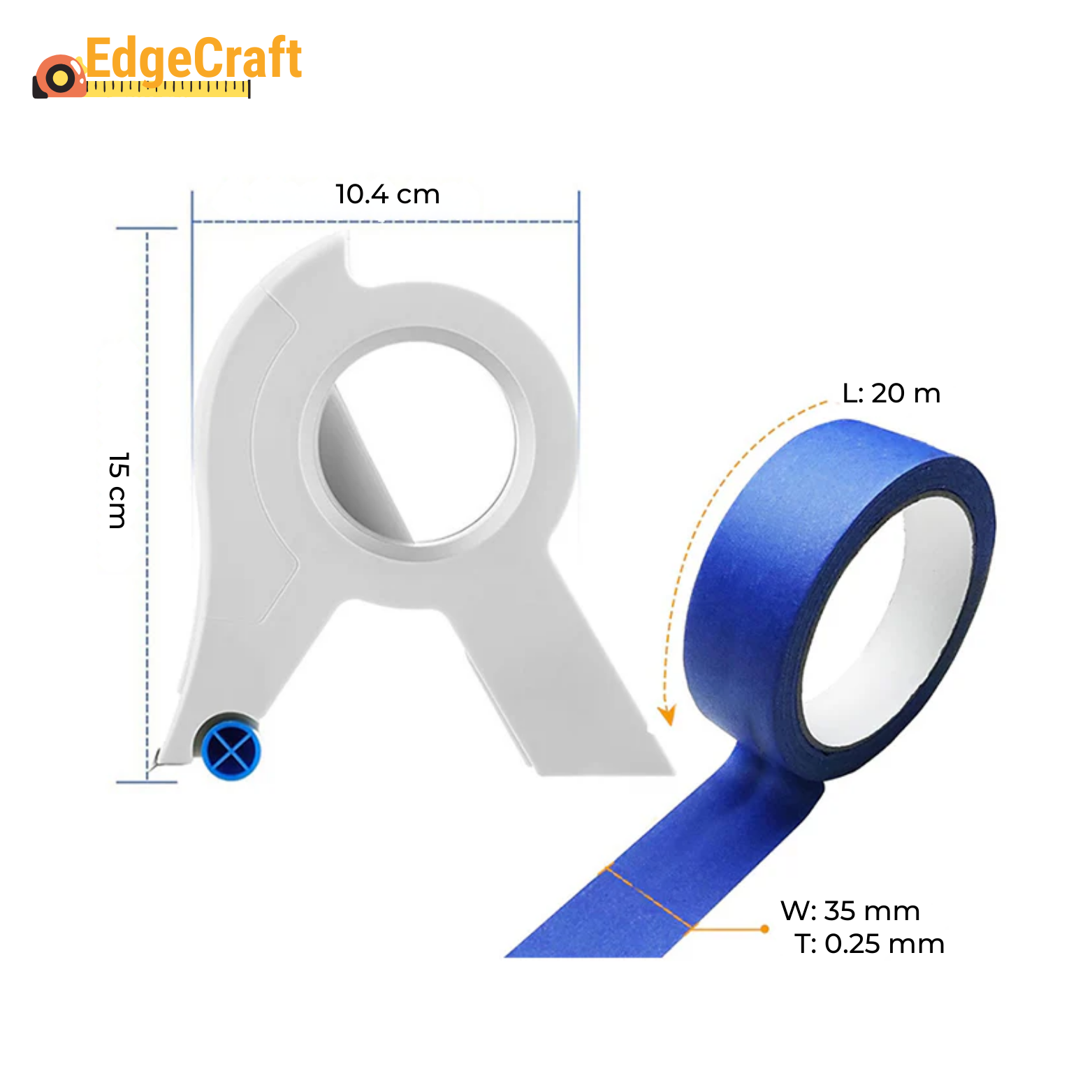 EdgeCraft Schilders Tape met Applicator