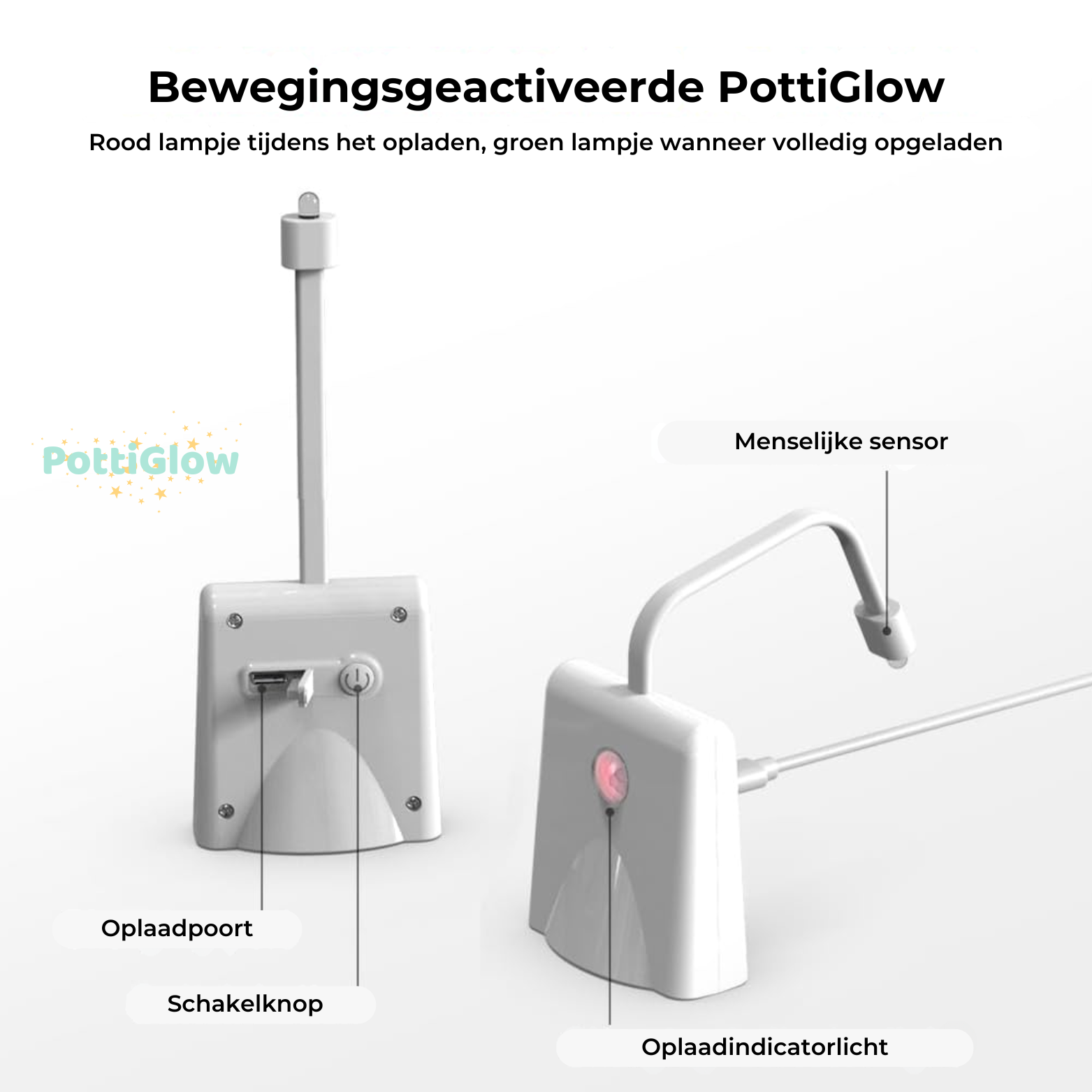 PottiGlow Toiletlamp met Sensor - 10 Kleuren
